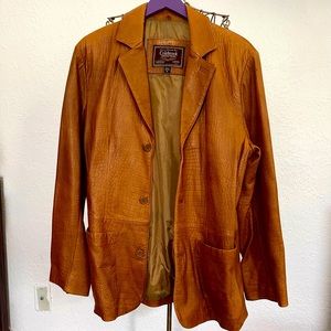 COLLEBROOK genuine leather man’s jacket, Size M